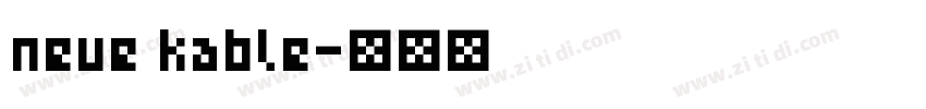 neue kable字体转换